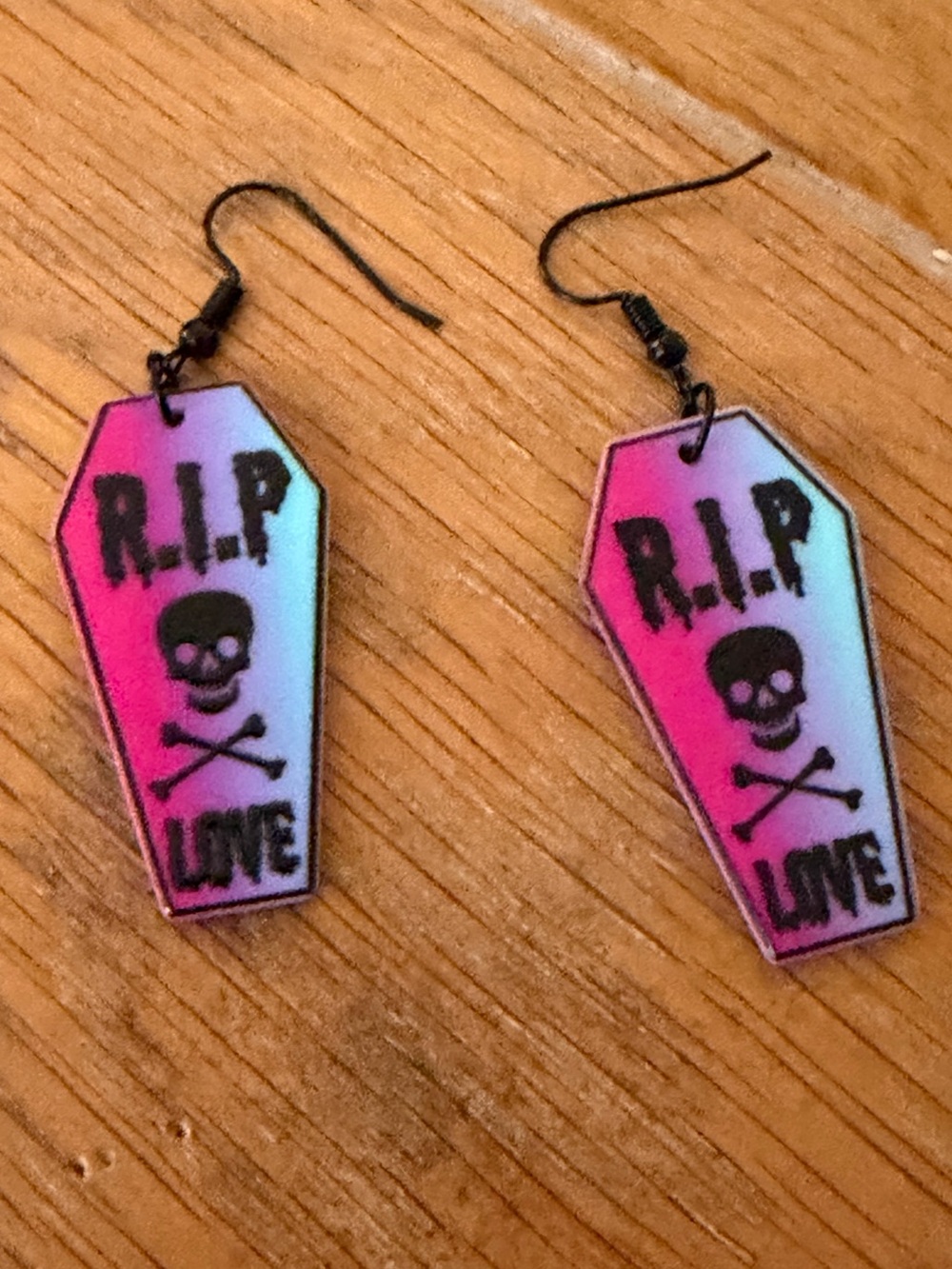 Coffin Lightweight Handmade Earrings
